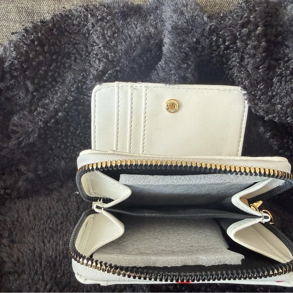 Betsey Johnson White Wallet with Red Cherry Design - Picture 3 of 4